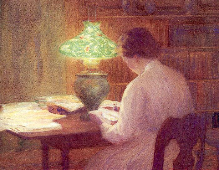 The Evening Lamp, Ochtman, Mina Fonda